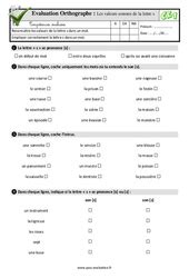 Evaluation Quiz Qcm Ecrire Les Sons Difficiles Eme Harmos P Pdf