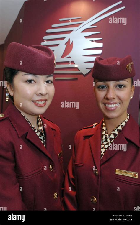 Qatar Crew Uniform High Resolution Stock Photography And Images Alamy