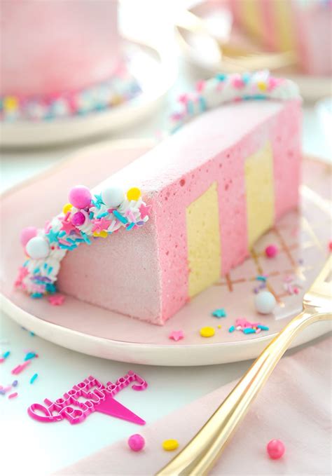 Birthday Cake Slice Marshmallows Sprinkle Bakes