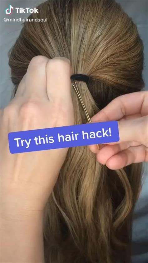 Hair Hack Video In 2020 Hair Styles Long Hair Styles Hair Hacks