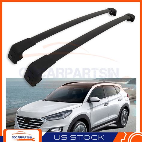 For 2016 2021 Hyundai TUCSON Roof Rack Cross Bars Luggage Carrier Black