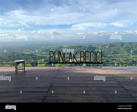 becici peak  puncak becici attraction  bantul yogyakarta stock