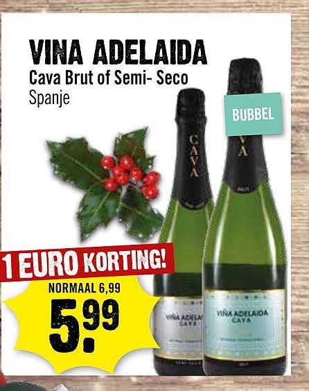 Vina Adelaida Cava Brut Of Semi Seco Aanbieding Bij Dirck Iii Folders Nl