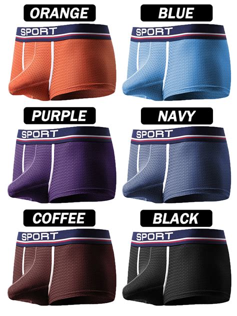 2 Pack Breathable Separate Pouch Boxer Briefs Omffiby