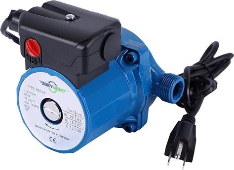 BOKYWOX 110V NPT3 4 Domestic Hot Water Circulation Pump 3 Speed Hot