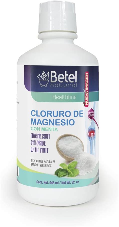 Amazon Cloruro De Magnesio Con Menta Liquid Oz Magnesium