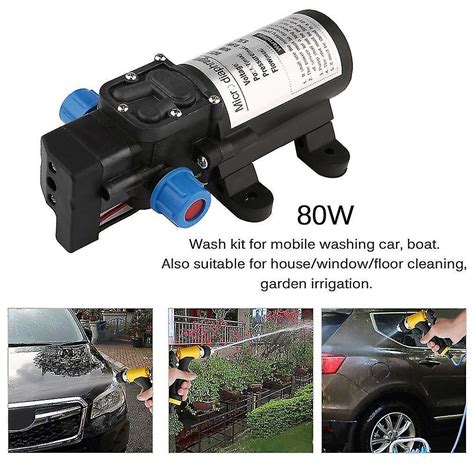 Bärbar 12v 80w högtrycks elektrisk vattenpump spray vattning gun wash