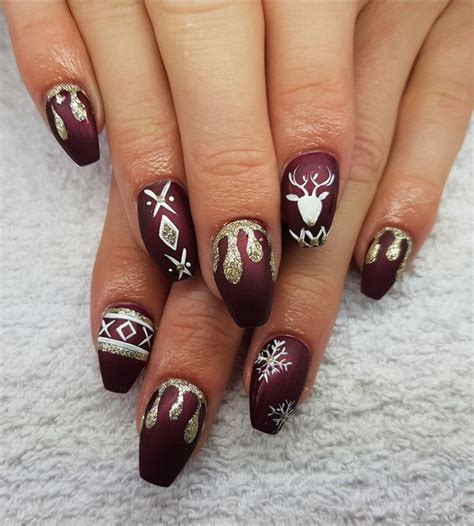 Nail Design Fullcover Winter Christmas Christmas Nail Art Holiday