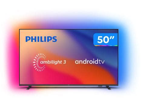 Smart TV 50 4K D LED Philips 50PUG7907 78 Ambilight 60Hz Android Wi