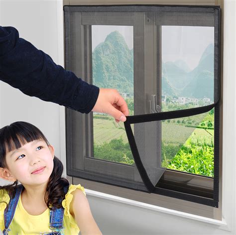 SD 2nd Generation Easy DIY Magnetic Mosquito Screen Net DIY Window