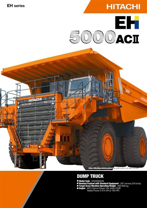 DUMP TRUCK Hitachi Construction Machinery