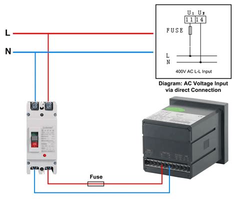 Acrel Single Phase Ac Digital Voltmeter Amc L Av Acrel