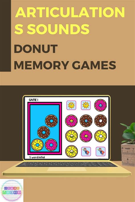 S Sounds Articulation Donut Games Speech Therapy Activity Speech