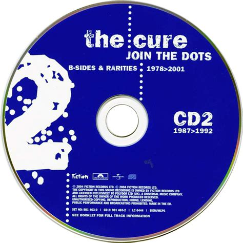 Car Tula Cd De The Cure Join The Dots B Sides And Rarities