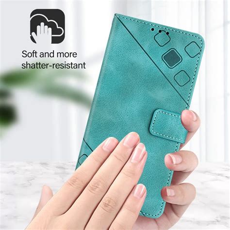 For Tecno Pova Pro G Skin Feel Embossed Leather Phone Case Green