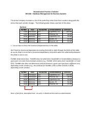 Normalization1Solution Pdf Normalization Practice 1 Solution BIS 638