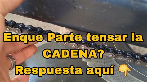 Como Debo Tensar La CADENA De Mi MOTO En Que Parte 2024 YouTube