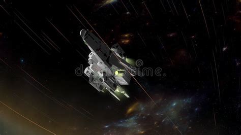 Art Concept Sci-fi Space Cruiser Stock Video - Video of alien ...