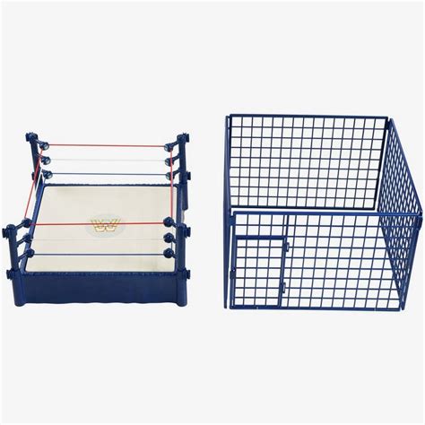 Wwe Classic Steel Cage Ring Playset With 2 Action Figures