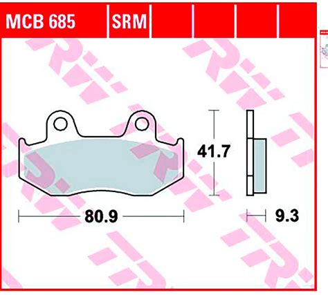 TRW TRW CARBON BRAKE PADS MCB 685 Low Cost Louis