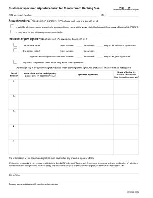 Specimen Signature Fill Online Printable Fillable Blank Pdffiller