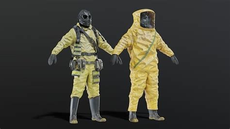 HAZMAT NBC Suit 3D Model CGTrader