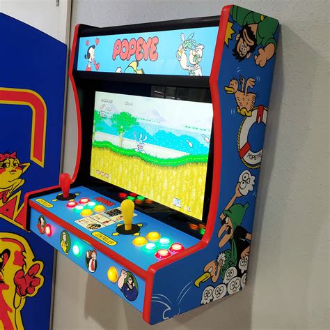 Popeye Themed Wall Mountable Arcade Machine – Quarterless