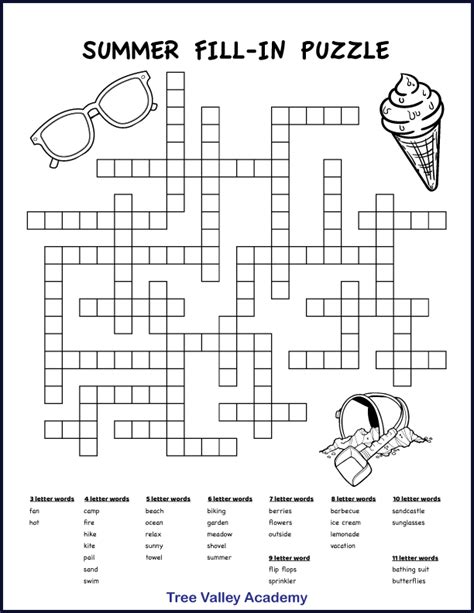 Printable Fill In Word Puzzles Printable Word Searches