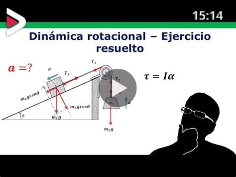 Ejercicio Resuelto Dinamica Rotacional Calcular La Aceleracion De Los