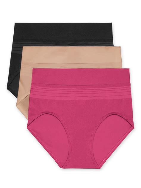 Blissful Benefits By Warner S Women S No Muffin Top Seamless Brief Panties 3 Pack Style Rs1503w