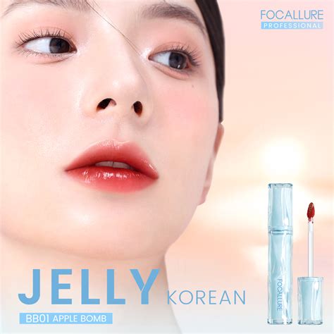 FOCALLURE Watery Lip Tint Pro Juicy Jelly Korean Glossy Plump Lip Gloss