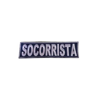 Patch Socorrista Bordado Personalizado para coletes e macacão na Cor Do