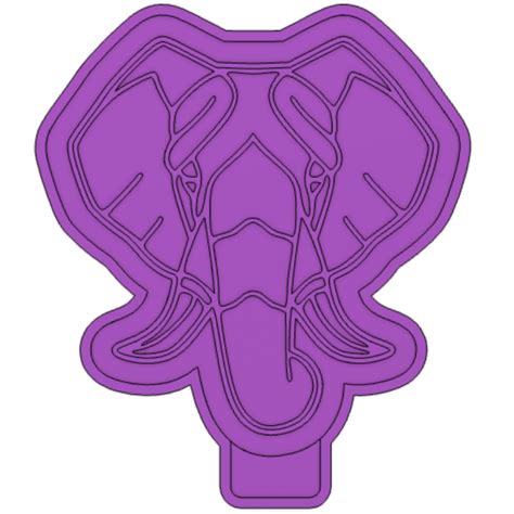 Stl File Geometric Elephant Freshie Mold Silicone Mold Box・3d Print Design To Download・cults