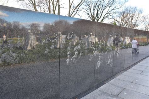 Korean War Veterans Memorial In Washington Dc Usa Editorial