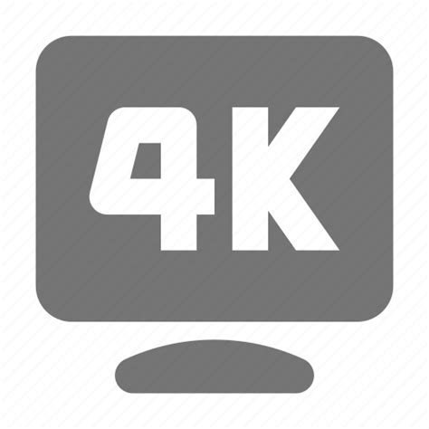 4k, 4k resolution, resolution icon