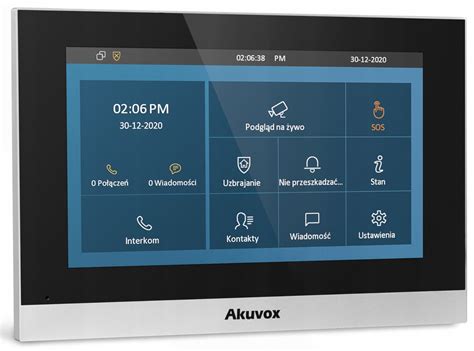 Akuvox 7 C313W WiFi PoE SIP Wideodomofon Czarny C313W Cena Opinie