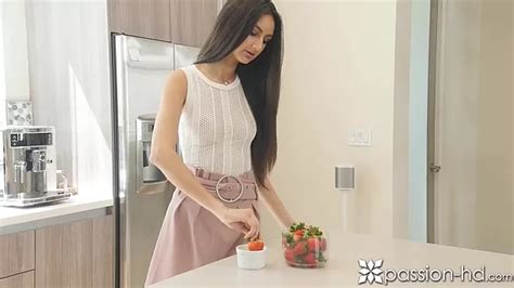 Strawberry With Whipped Cream Before Unforgettable And Passionate Sex