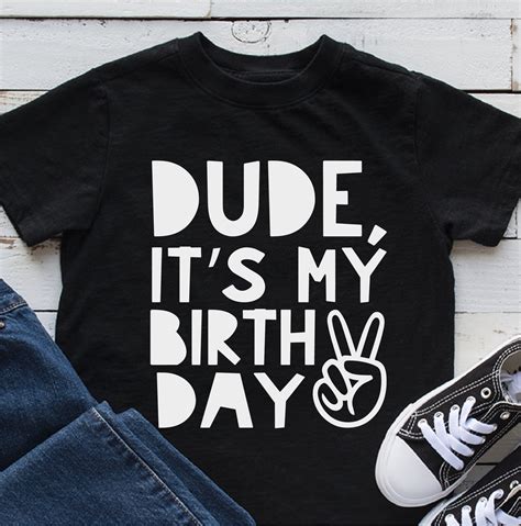 Dude Its My Birthday Shirt Boy Second Bday Cute Two Year Old Etsy