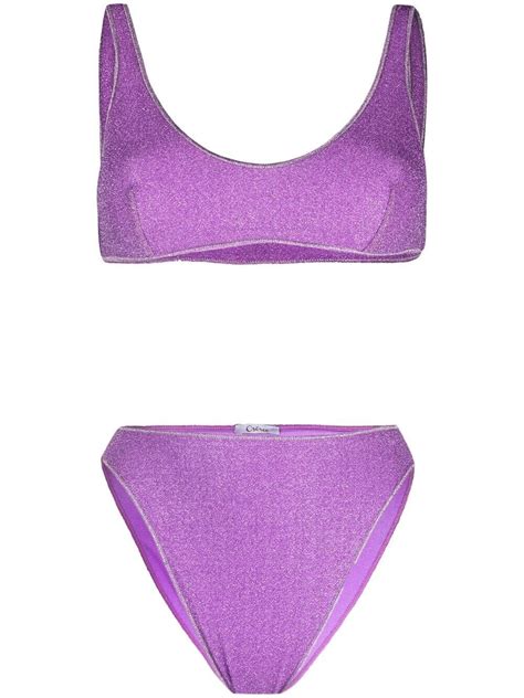 Buy Oseree Lui Re S Bikini Set Purple At Off Editorialist