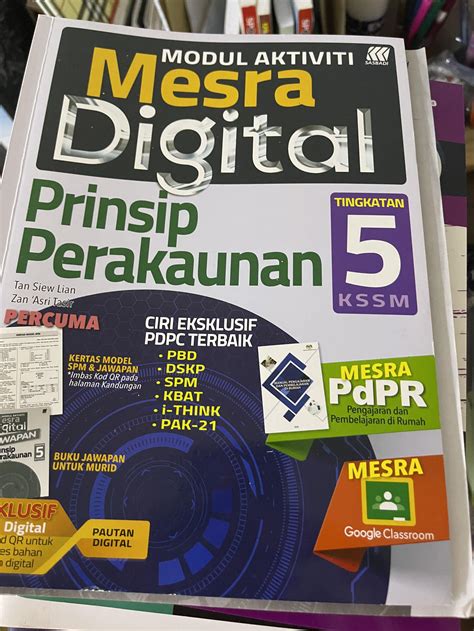 Modul Aktiviti Mesra Digital Prinsip Perakaunan Tingkatan Kssm