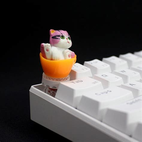 Keycap L H Nh M O Con Trong Ly Si U D Th Ng Cat In Cup Keycap