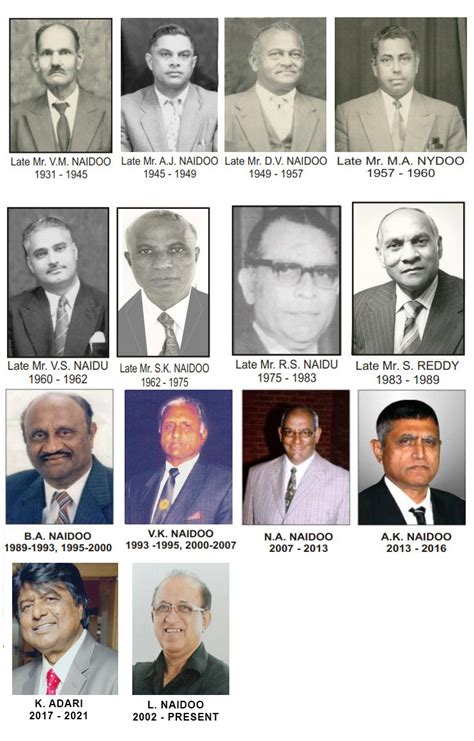 Presidents - Andhra Maha Sabha of South Africa