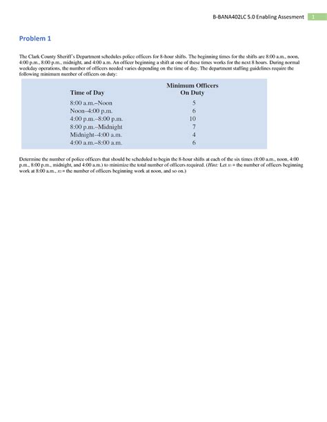 Enabling Assessment Linear Programming Problem The Clark