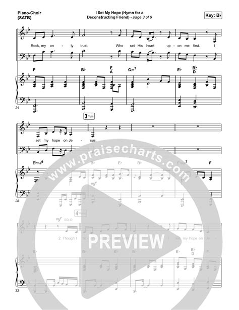 I Set My Hope Hymn For A Deconstructing Friend Sheet Music PDF Keith