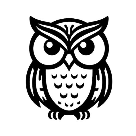 Premium Vector Cute Owl Owl Zentangle Owl Outline Graphic