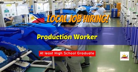 Local Job Hiring Production Worker For Hr Team Asia Inc