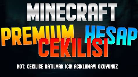 MINECRAFT PREMIUM HESAP ÇEKILISI 35 Abone Özel YouTube