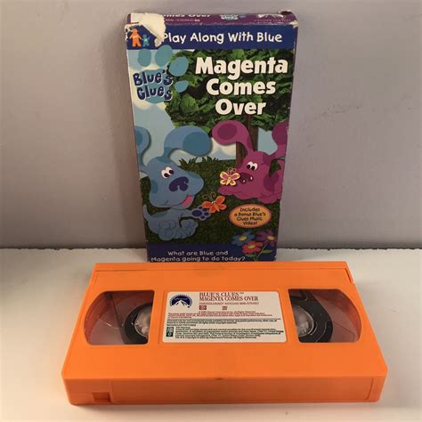 Mavin Nick Jr Blue Clues Magenta Comes Over Vhs Video Tape