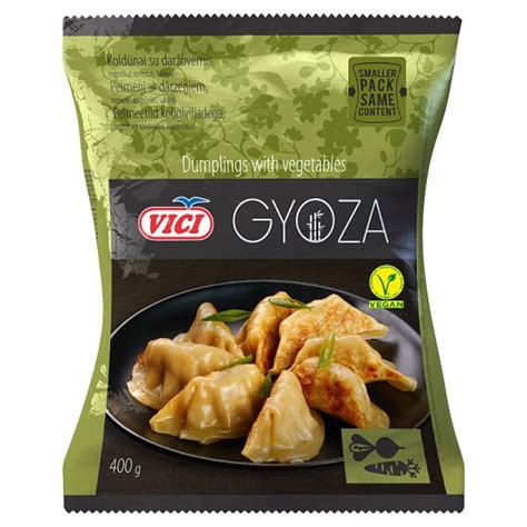 Vici Gyoza Dumplings with Vegetables Pre-Cooked Frozen 400g - Tesco ...