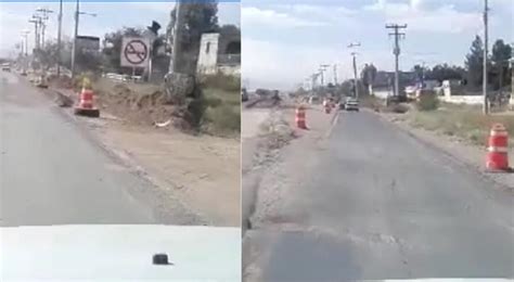 Denuncian que desvíos en carretera a Aldama generó daños en vehículos